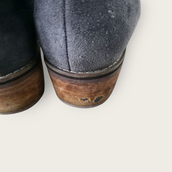 Blondo Gray Suede Round Toe Ankle Boots Shoes 10 M (B6241-635) - Picture 12 of 16